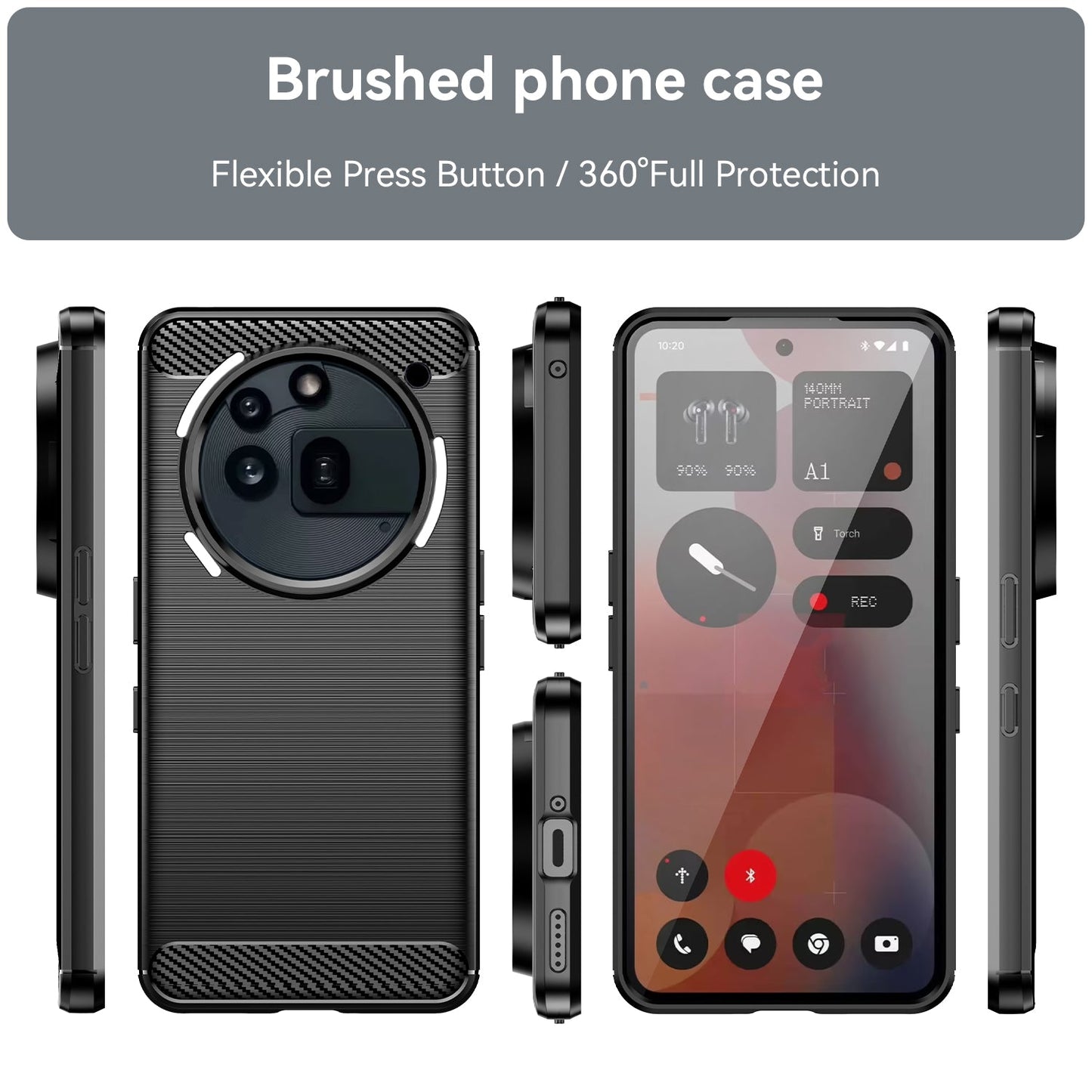 Nothing Phone (3A) Pro Carbon Fibre Case [Black]