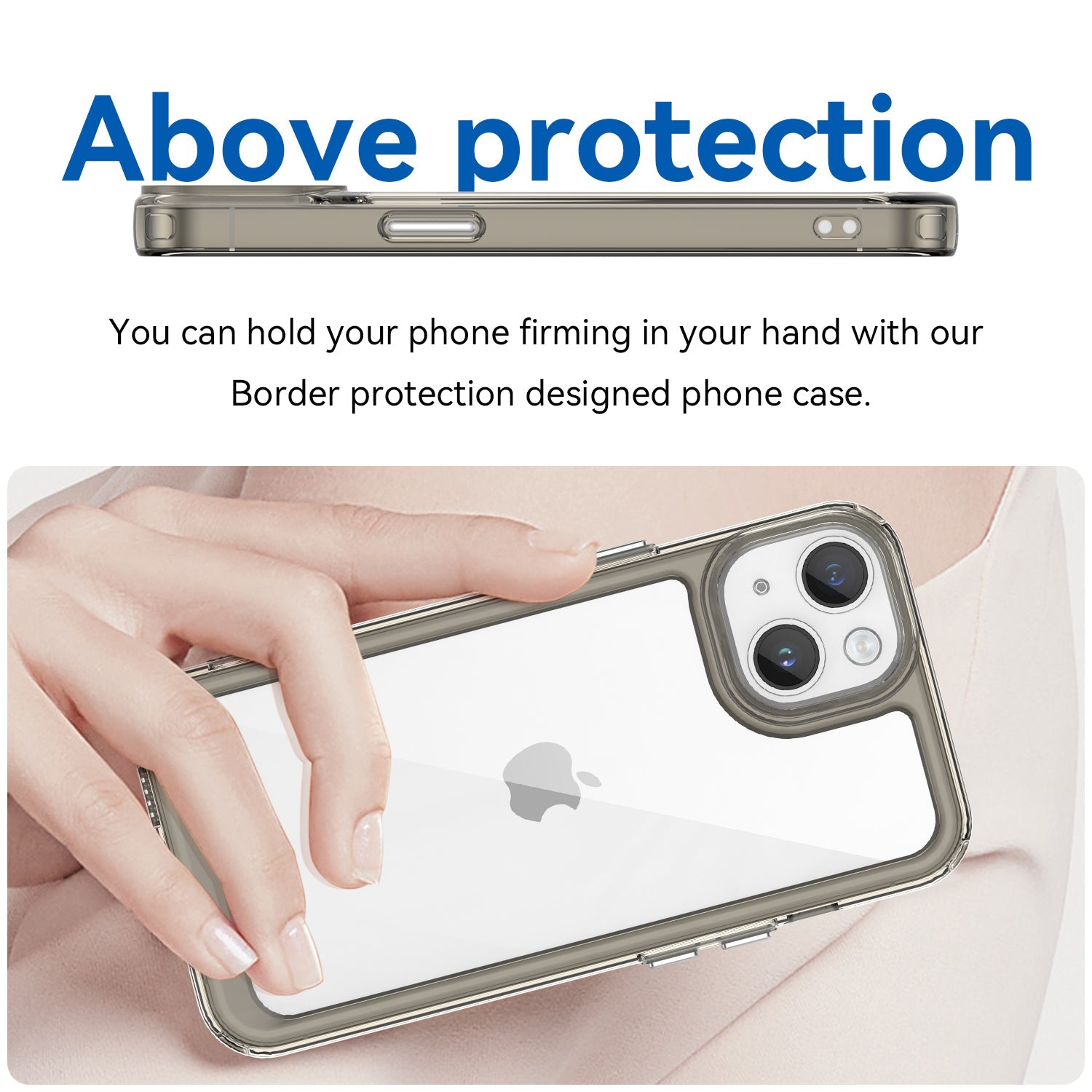 Iphone 14 Soft Gel Case [Clear Grey]
