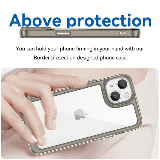 Iphone 14 Soft Gel Case [Clear Grey]