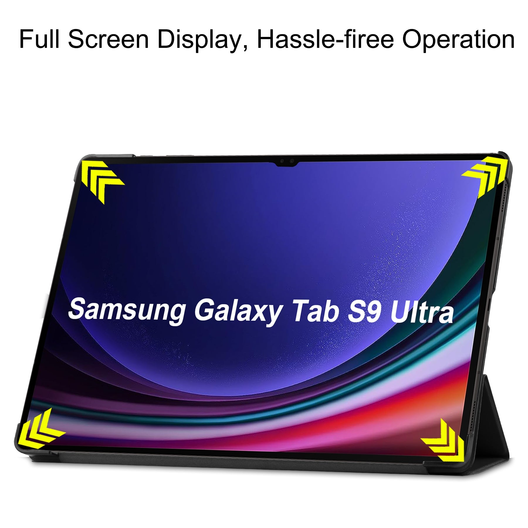 Galaxy Tab S9 Ultra X910 Tri-fold Pu Case [Black]