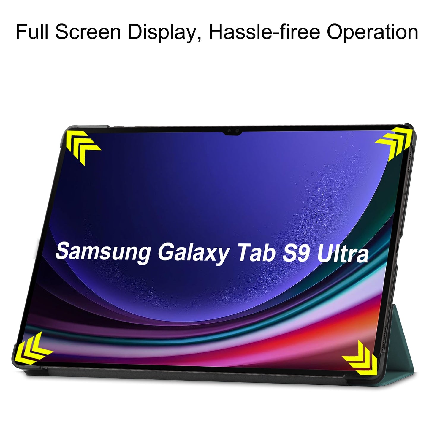 Galaxy Tab S9 Ultra X910 Tri-fold Pu Case [Teal]
