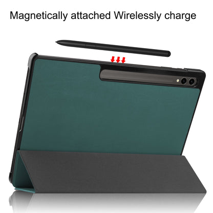 Galaxy Tab S9 Ultra X910 Tri-fold Pu Case [Teal]
