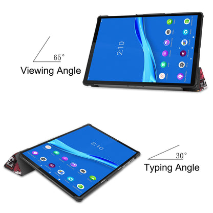 Lenovo Tab M10 Fhd Plus Tb-X606F Designer Tri-Fold Case [Graffiti]