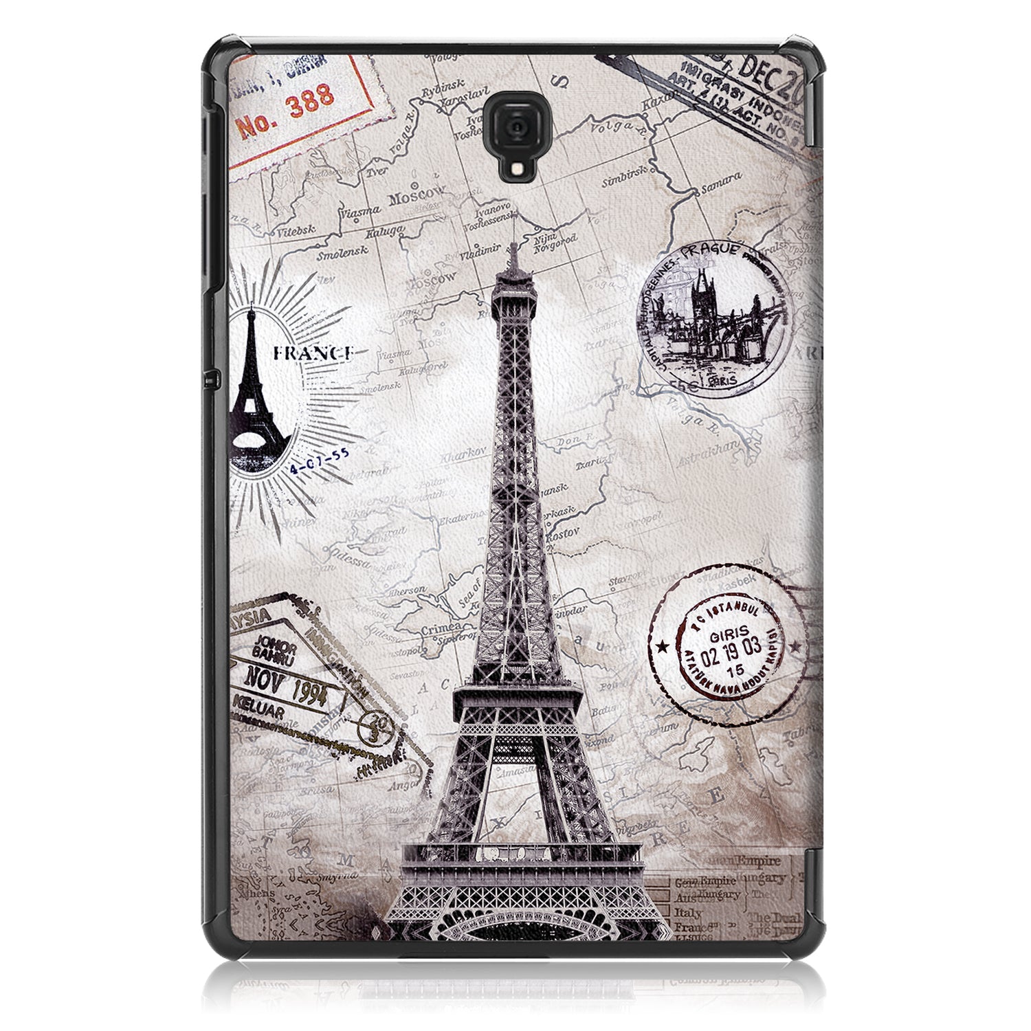 Galaxy Tab A 10.5 (2018) T590 Designer Tri-Fold Case [Eiffeltower]