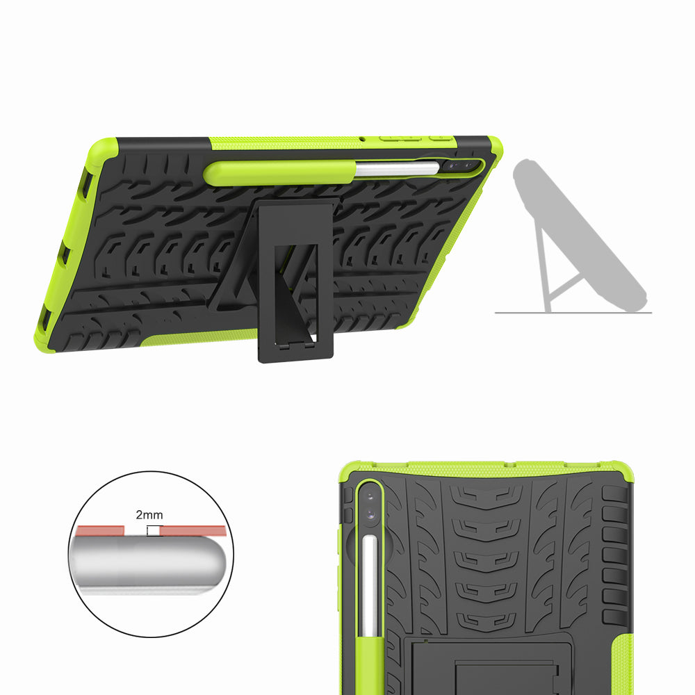 Galaxy Tab S6 T860 Heavy Duty Case [Green]