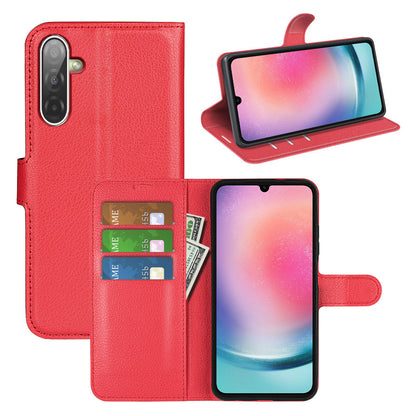 Galaxy A17 5g Pu Wallet Case [Red]