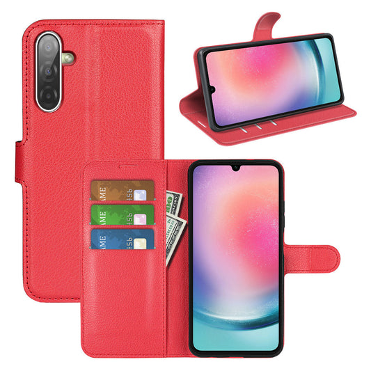 Galaxy A17 5g Pu Wallet Case [Red]