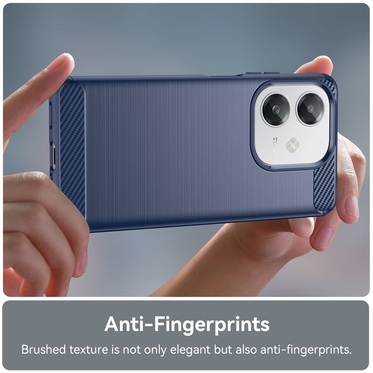 Oppo A60 5G Carbon Fibre Case [Navy]