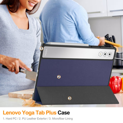 Yoga Tab Plus 12.7 Tri-fold Pu Case [Navy]