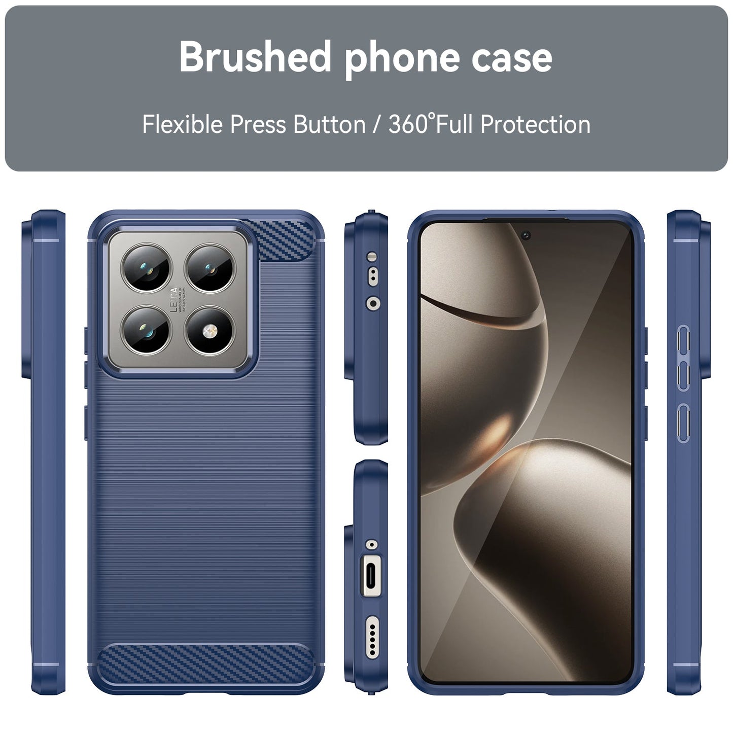 Xiaomi 14T Carbon Fibre Case [Navy]