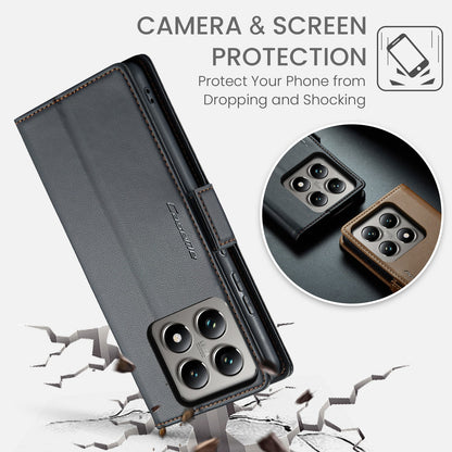 Xiaomi 14T Pro Pu Wallet Case [Black]