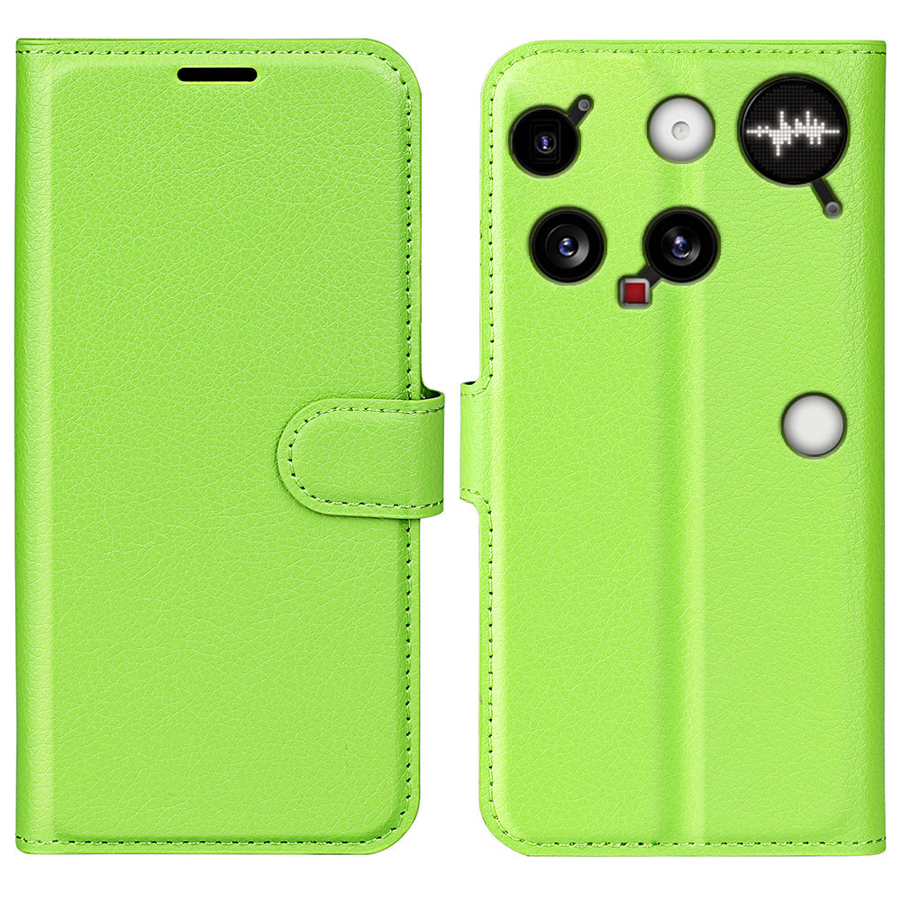 Nothing Phone (3) Pu Wallet Case [Green]