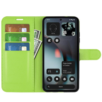 Nothing Phone (3) Pu Wallet Case [Green]