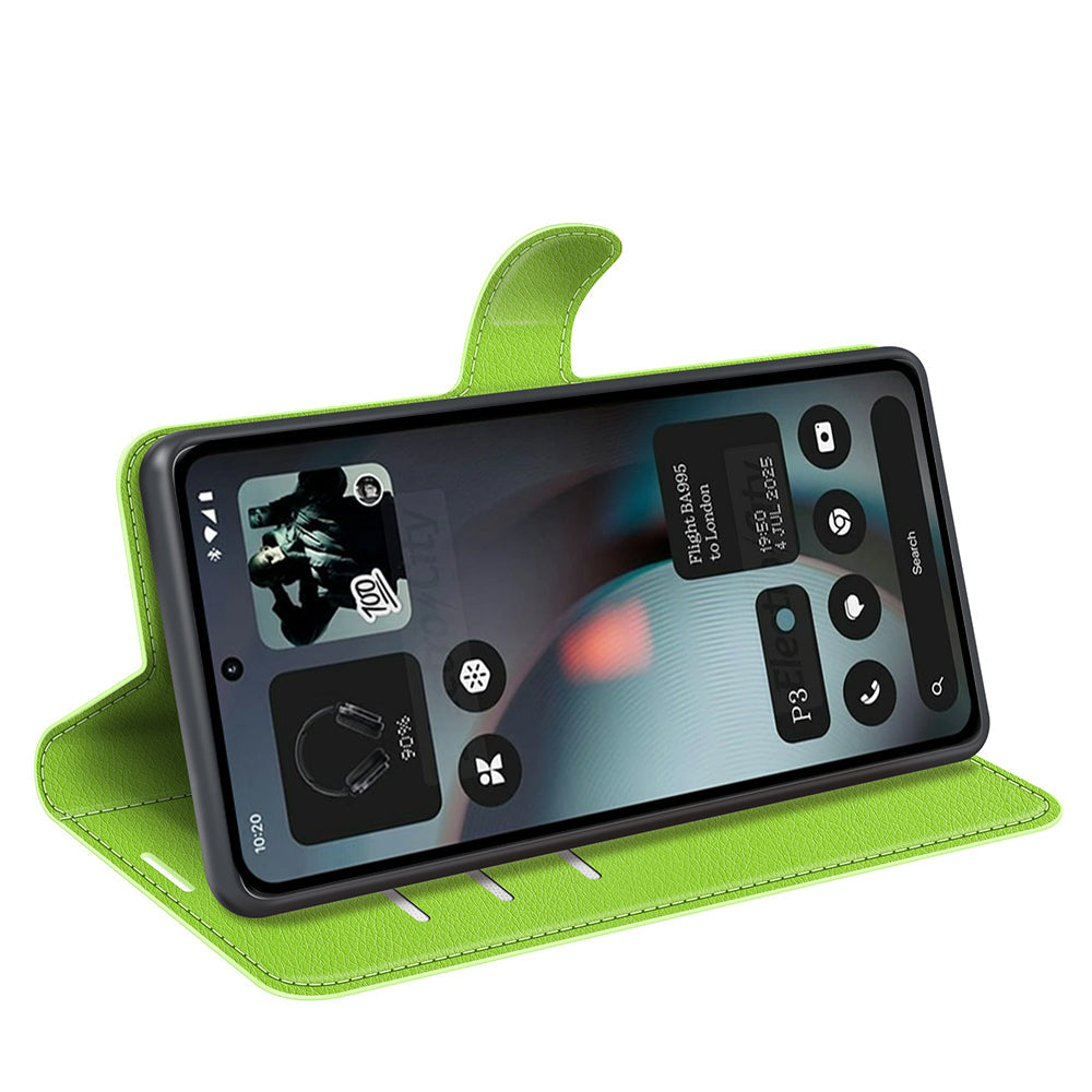 Nothing Phone (3) Pu Wallet Case [Green]