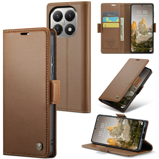Xiaomi 15t Pu Wallet Case [Brown]