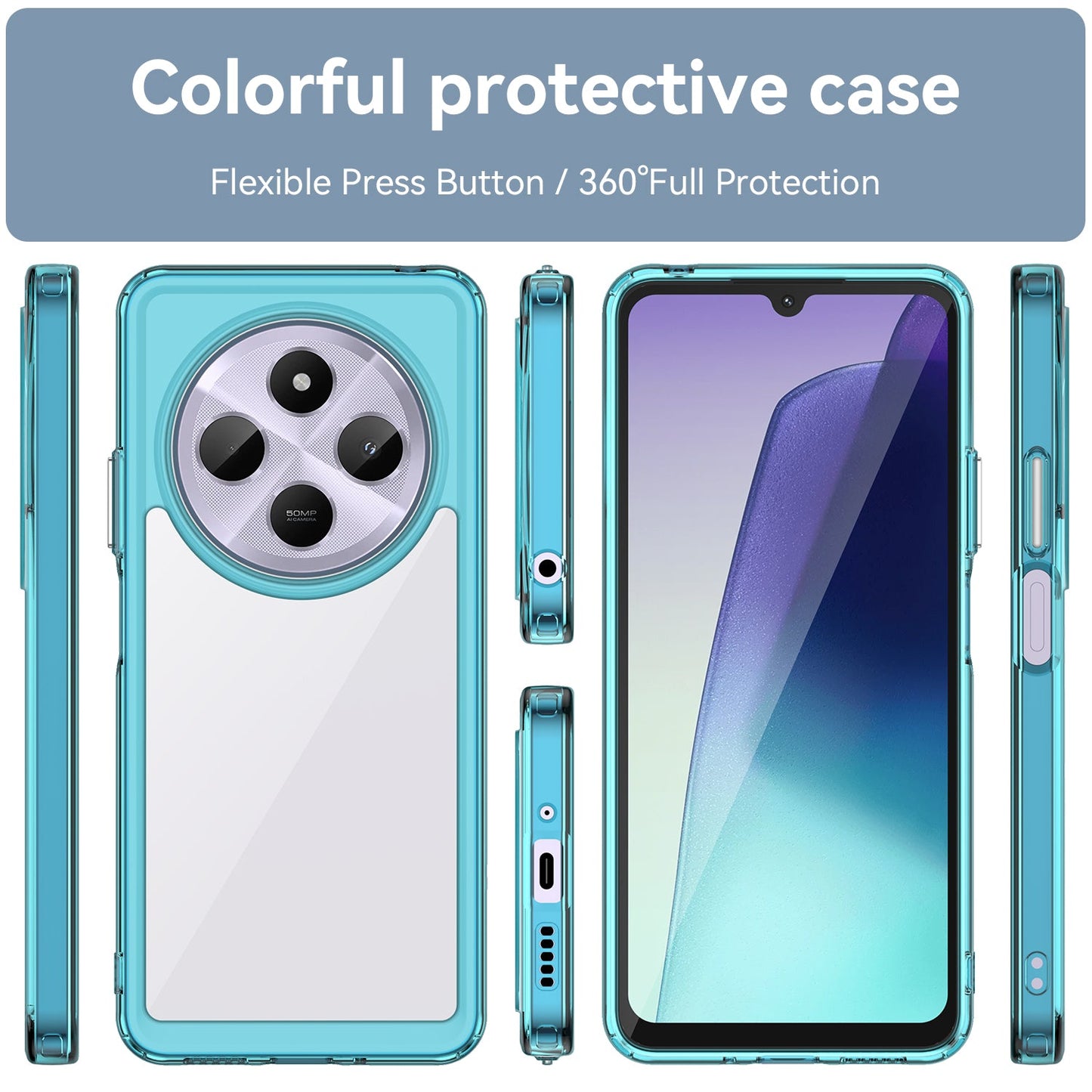 Xiaomi Redmi 14C Soft Gel Case [Clear Blue]