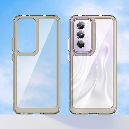 Oppo Reno 12 Pro Soft Gel Bumper Case [Clear Grey]