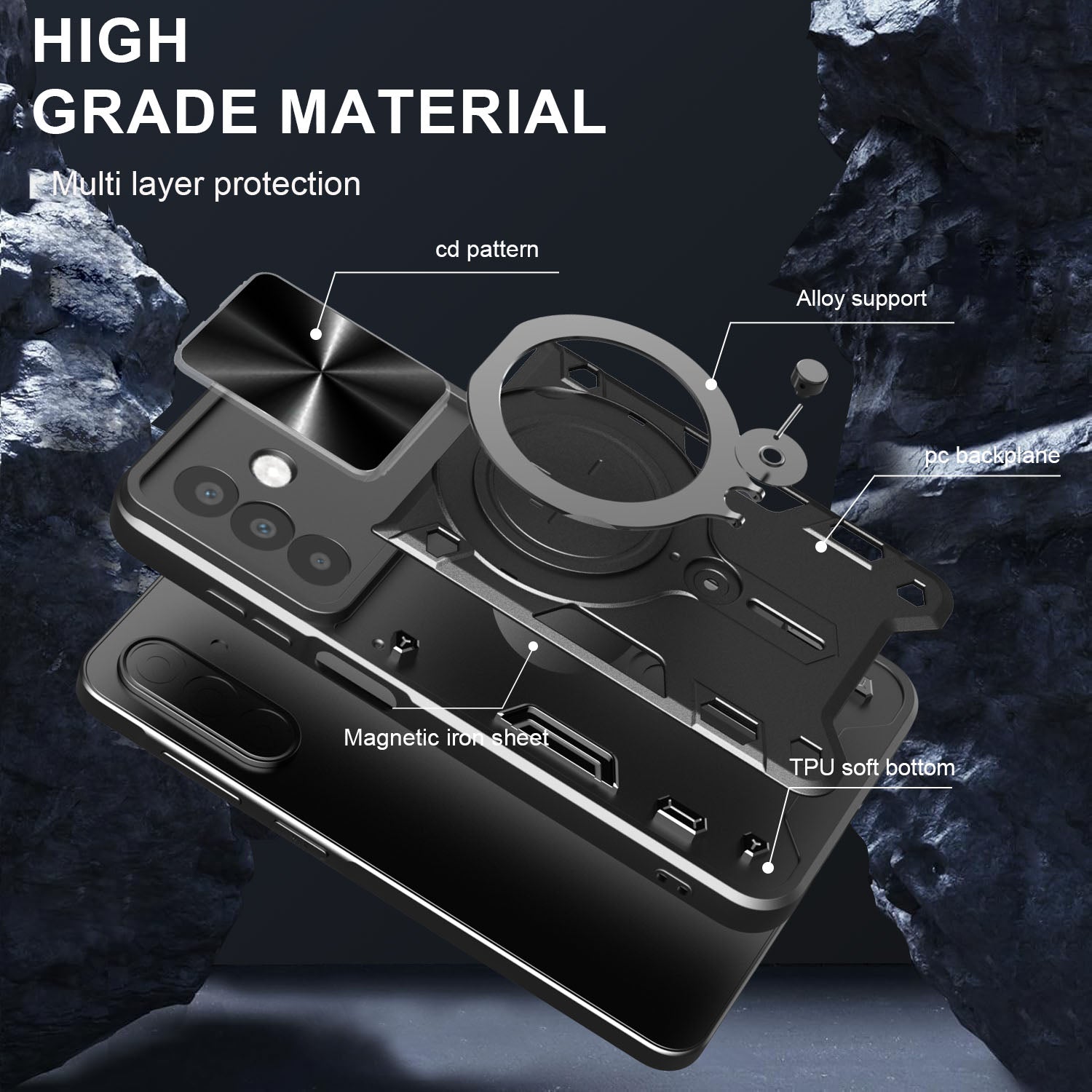 Galaxy A26 5G Heavy Duty Case [Black]b