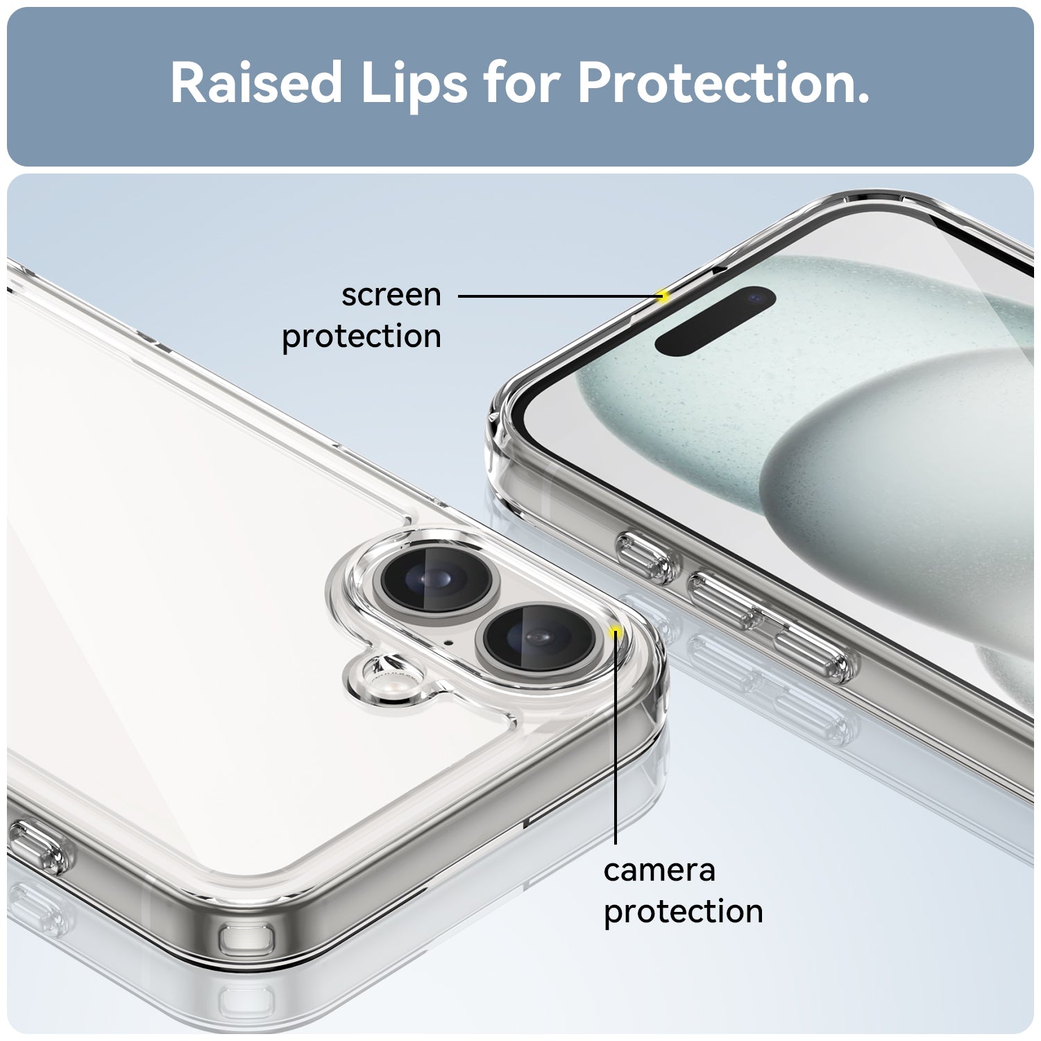 Iphone 16 Plus Soft Gel Case [Clear]
