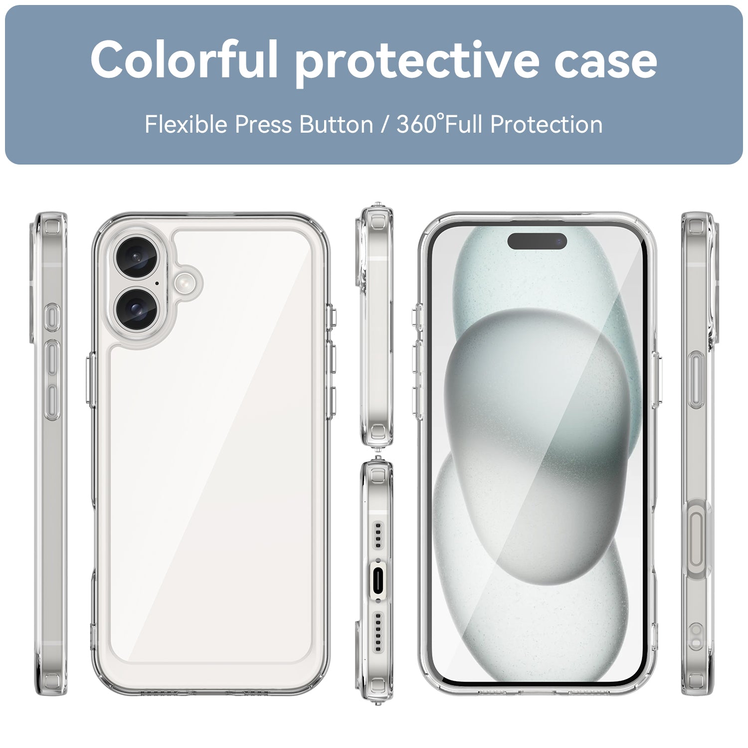 Iphone 16 Plus Soft Gel Case [Clear]