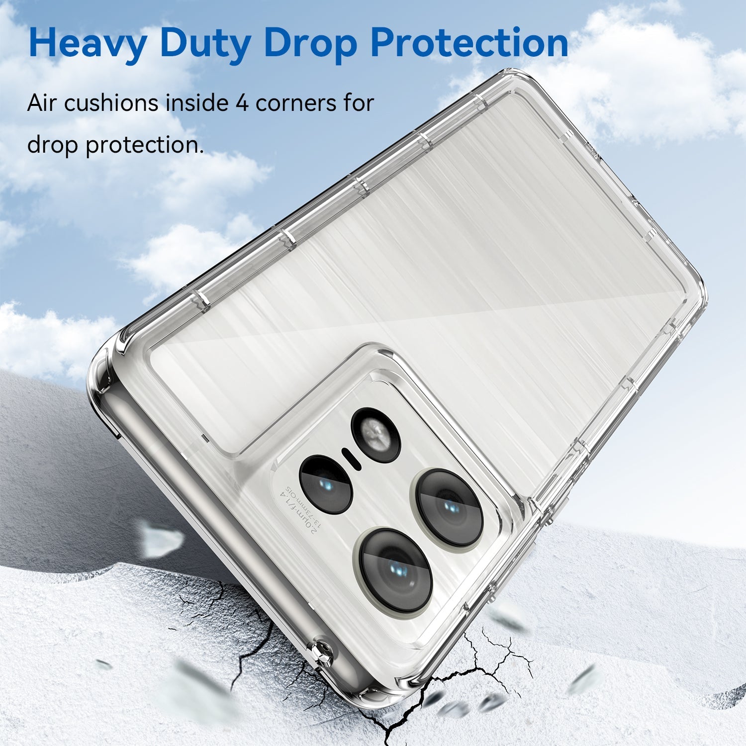 Moto Edge 50 Pro Soft Gel Bumper Case [Clear]