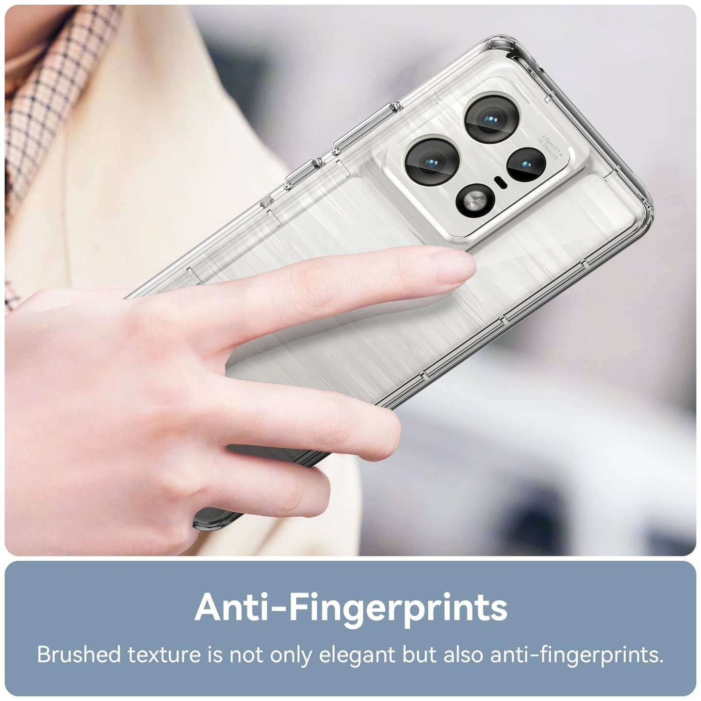 Moto Edge 50 Pro Soft Gel Bumper Case [Clear]