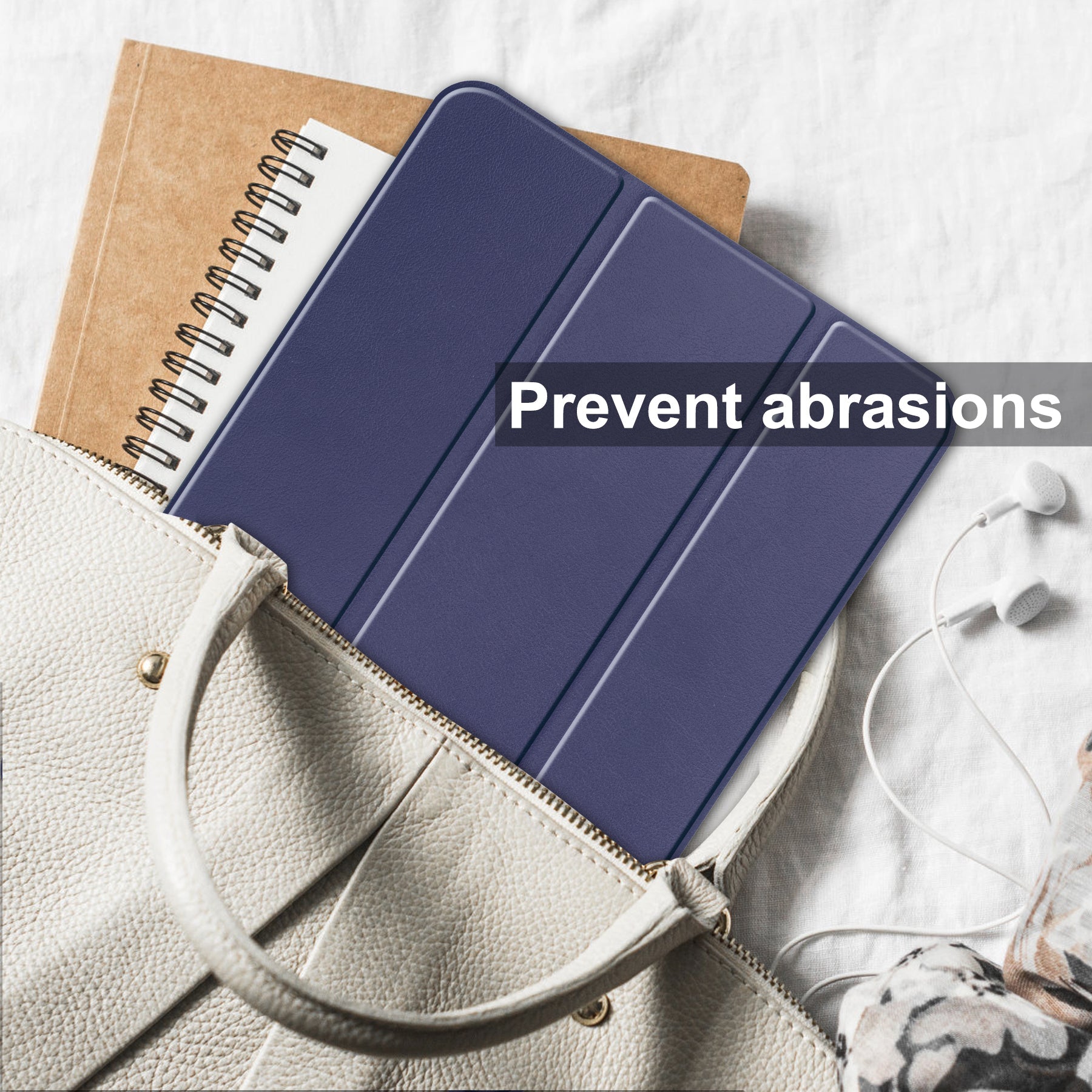 Ipad 11 (A16, 2025) Tri-fold Pu Case [Navy]