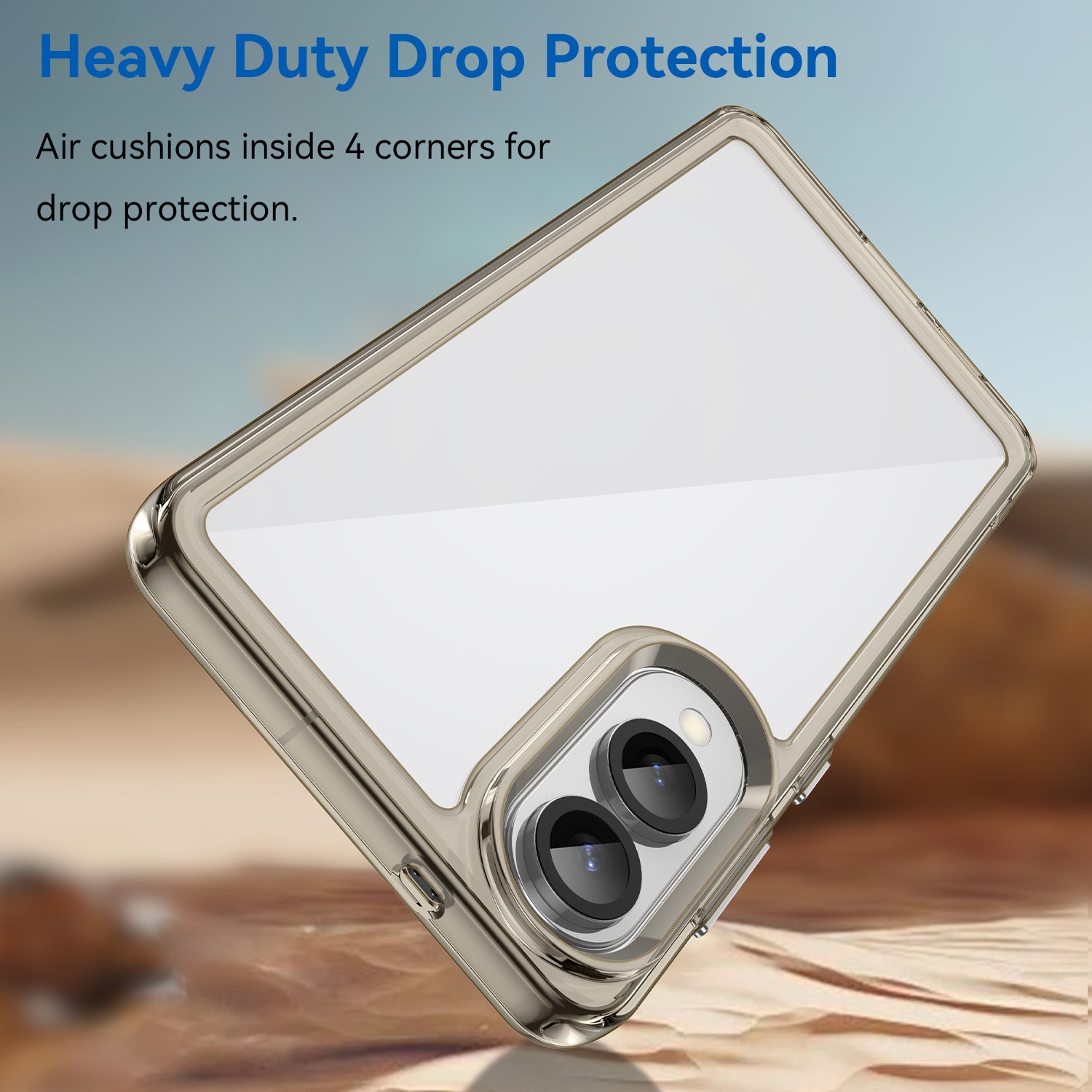 Samsung Galaxy S25 Edge Soft Gel Case [Clear Grey]