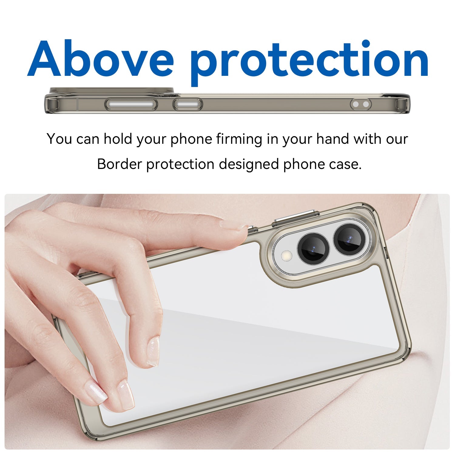 Samsung Galaxy S25 Edge Soft Gel Case [Clear Grey]