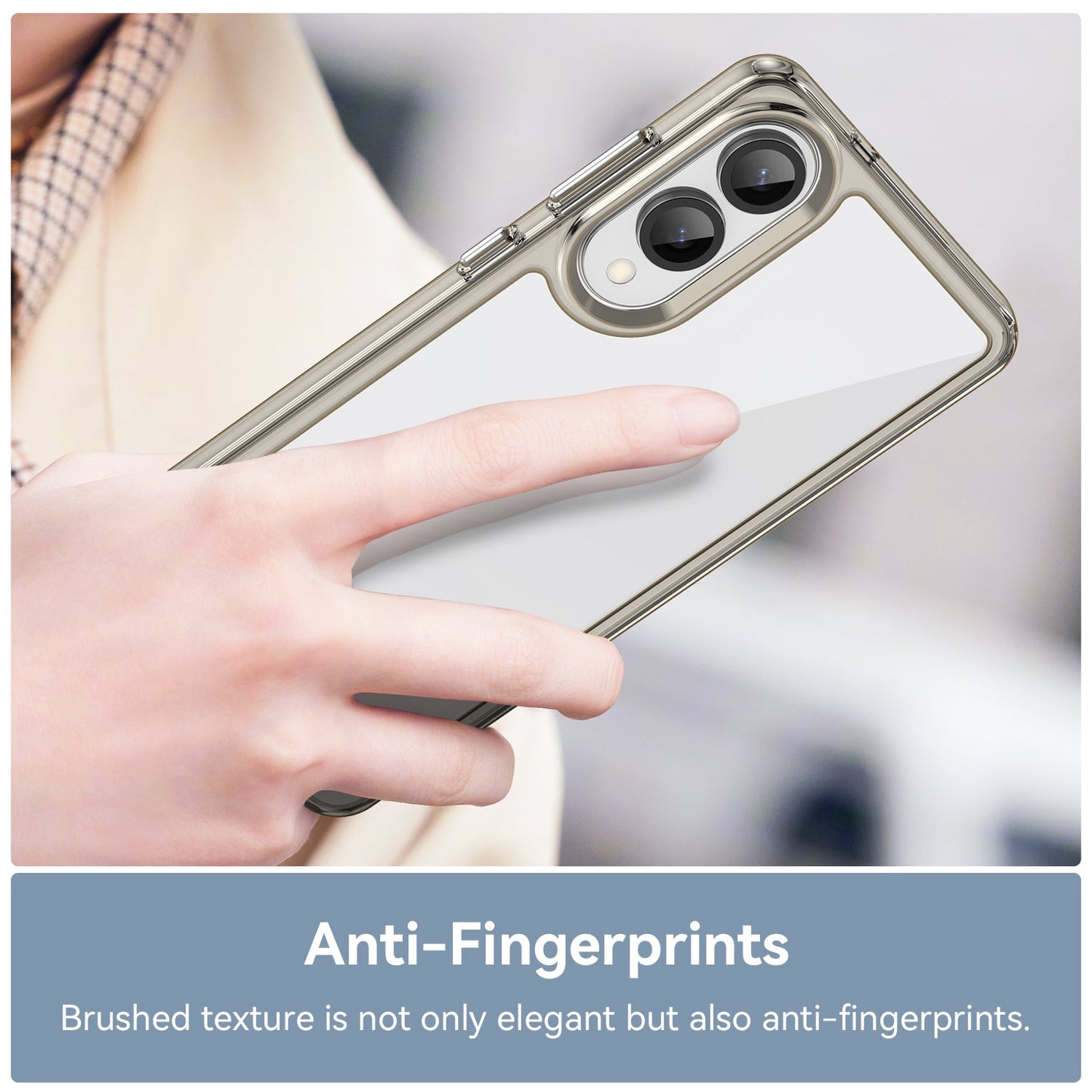 Samsung Galaxy S25 Edge Soft Gel Case [Clear Grey]