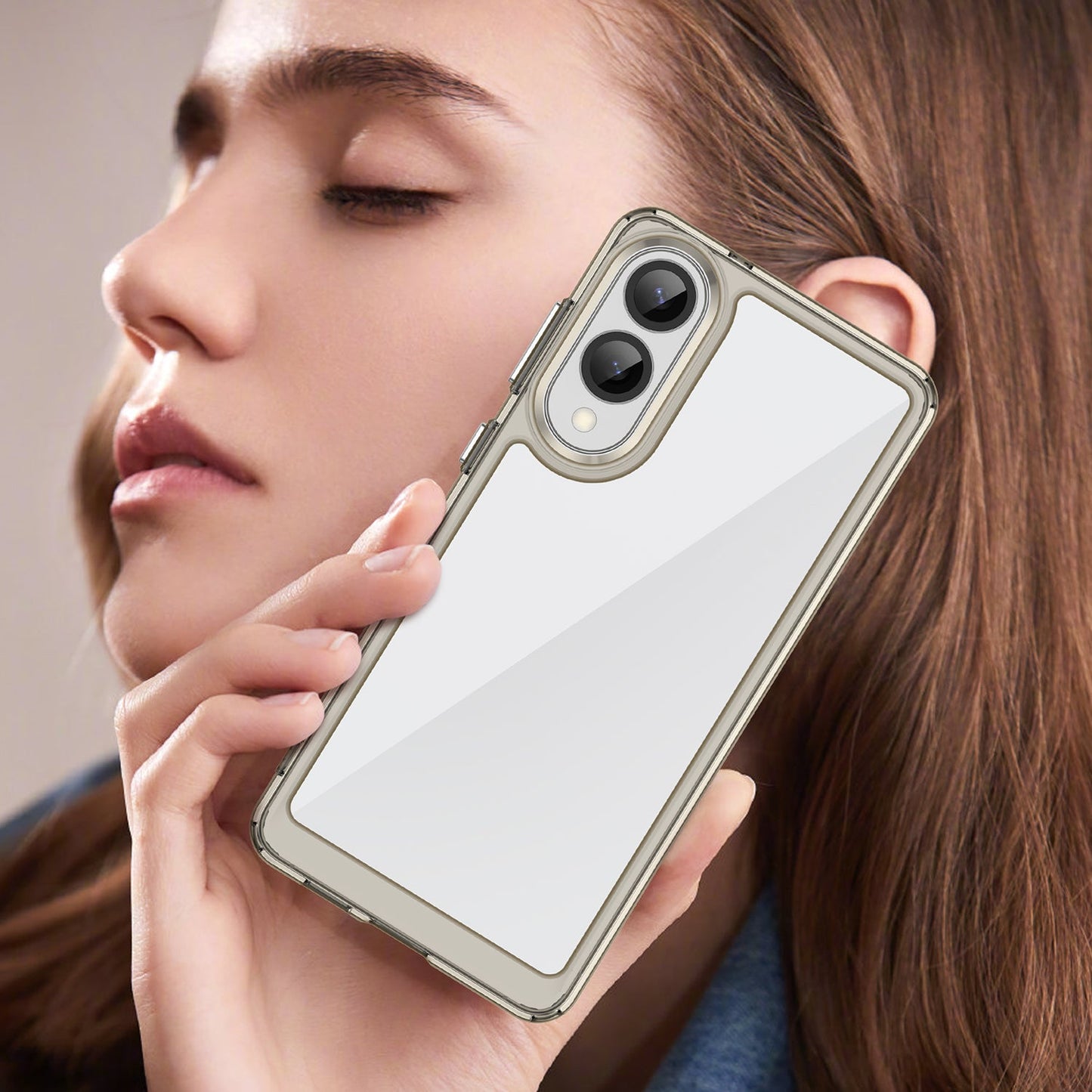 Samsung Galaxy S25 Edge Soft Gel Case [Clear Grey]