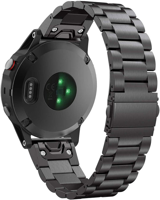 Garmin Forerunner 965 Stainless Steel Strap [Black]