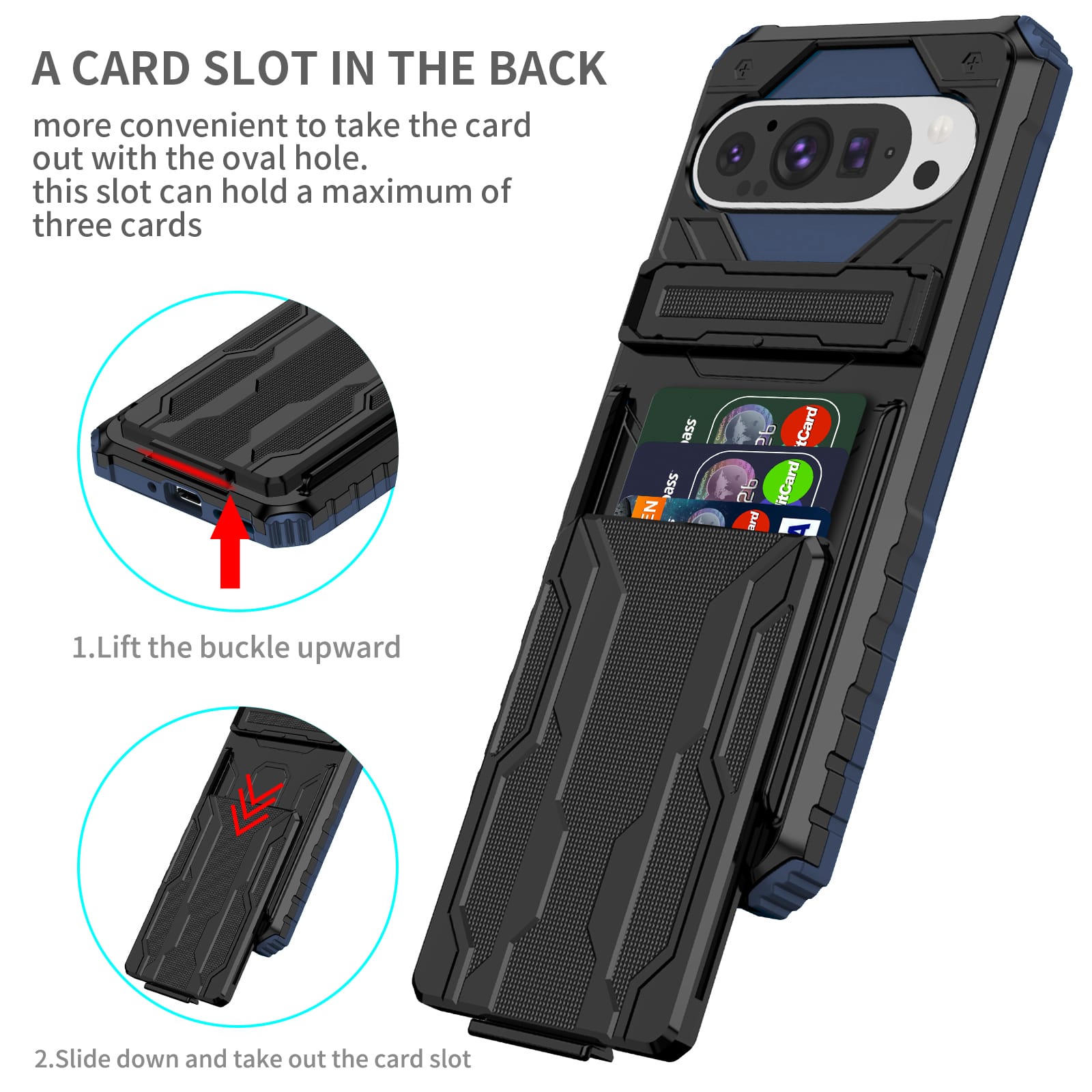 Google Pixel 9 Pro Heavy Duty Case [Navy]