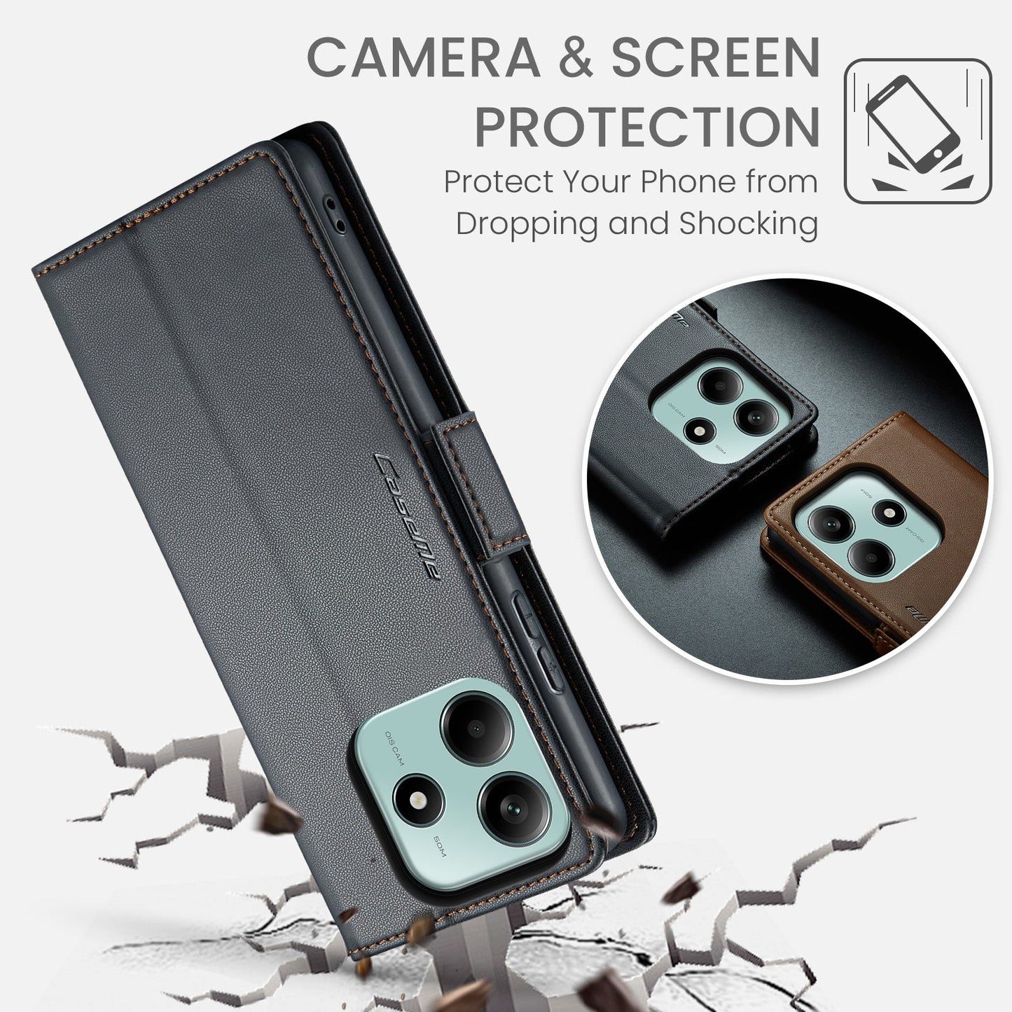 Xiaomi Redmi Note 14 5G Pu Wallet Case [Black]