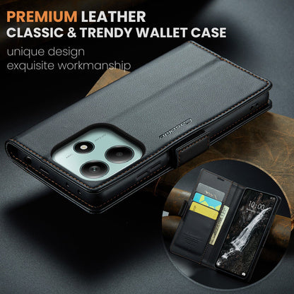 Xiaomi Redmi Note 14 5G Pu Wallet Case [Black]