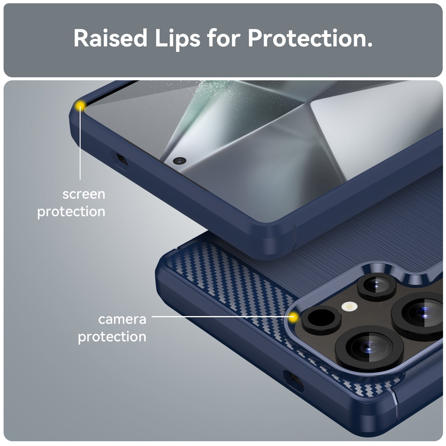 Galaxy S25 Ultra Carbon Fibre Case [Navy]