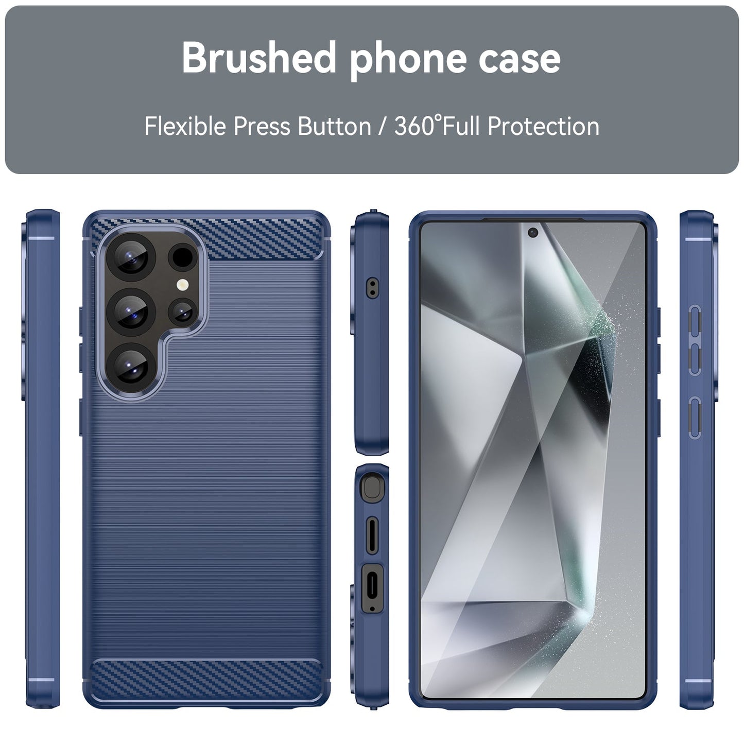 Galaxy S25 Ultra Carbon Fibre Case [Navy]