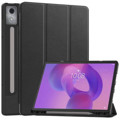 Lenovo Idea Tab Pro 12.7" Tb373 Tri-fold Pen Holder Case [Black]