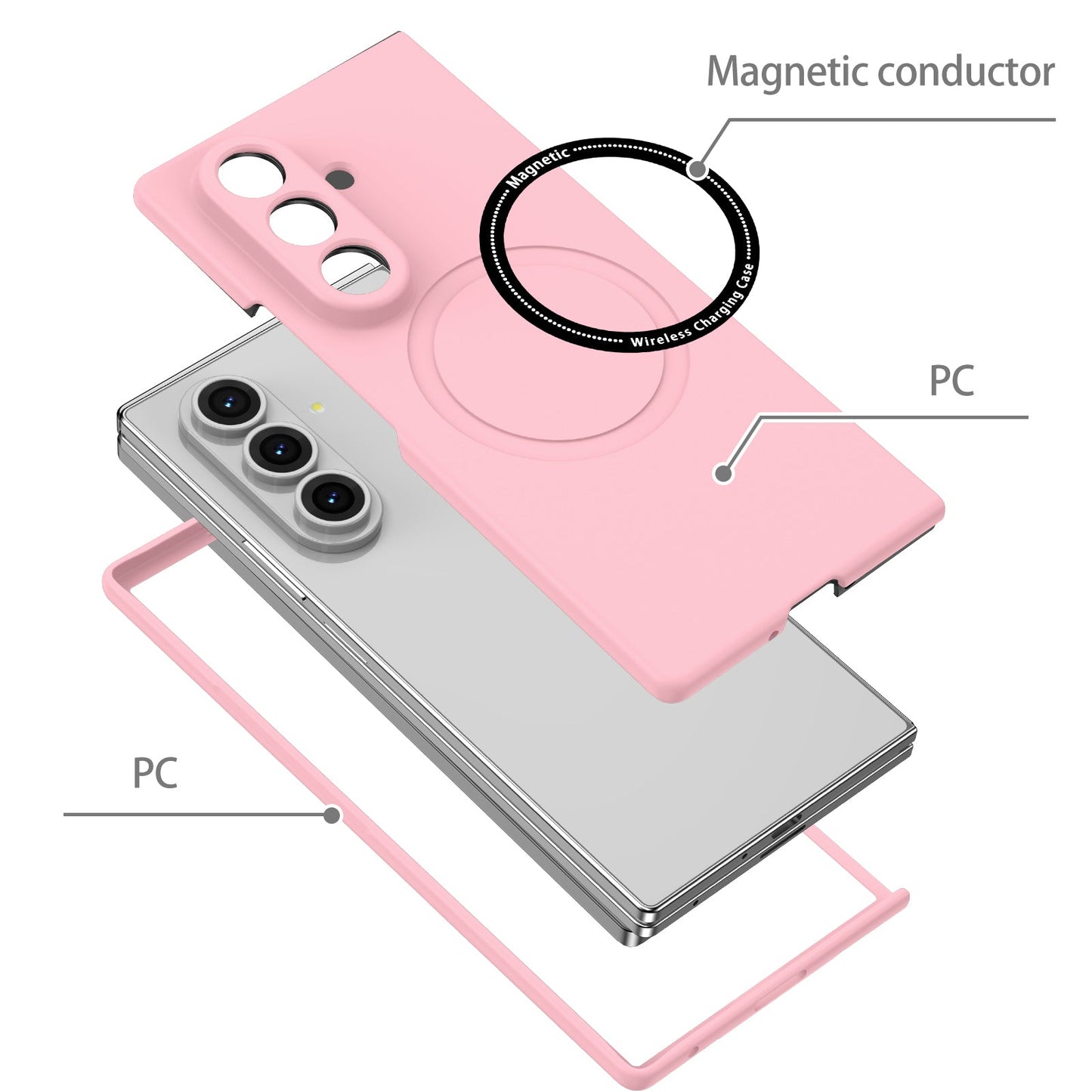 Galaxy Z Fold 7 Magsafe Ring Case [Pink]