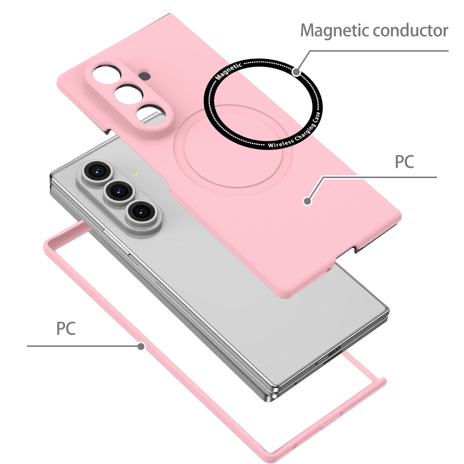 Galaxy Z Fold 7 Magsafe Ring Case [Pink]
