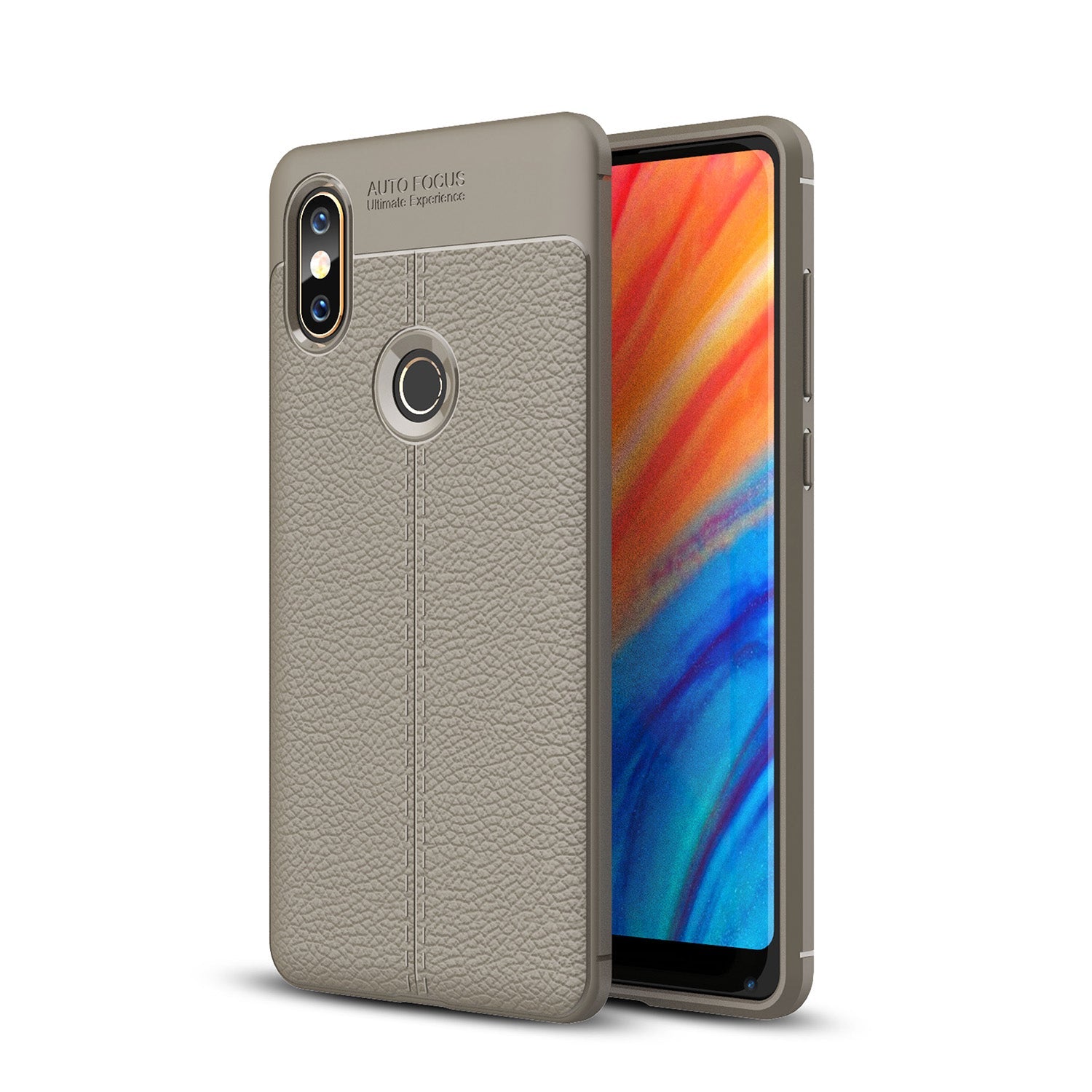 Xiaomi Mi Mix 2s Leather Texture Case [Grey]