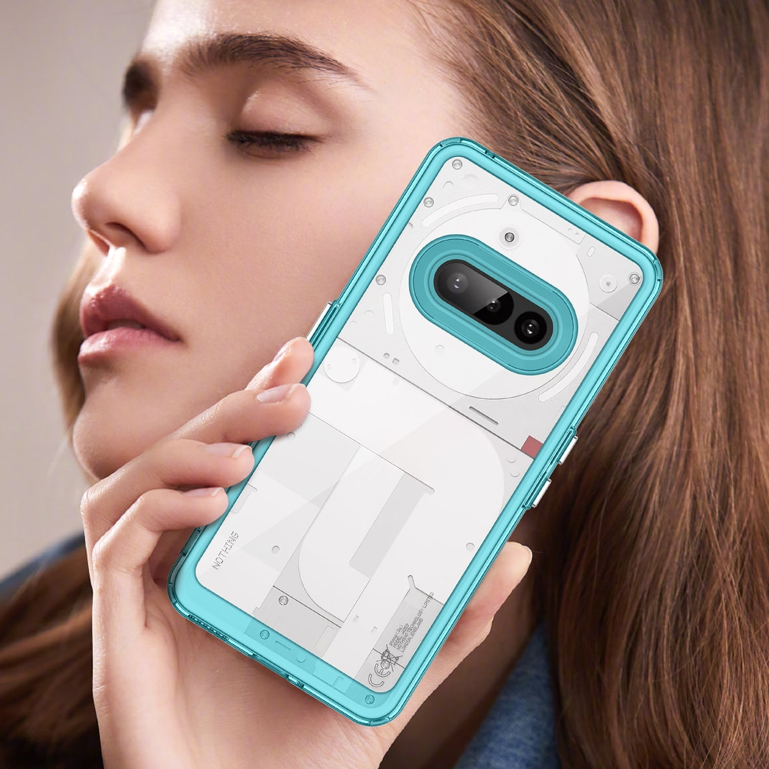 Nothing Phone (3A) Soft Gel Case [Clear Blue]