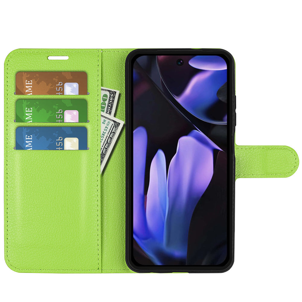 Google Pixel 9A Pu Wallet Case [Green]