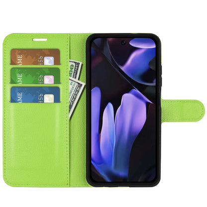Google Pixel 9A Pu Wallet Case [Green]