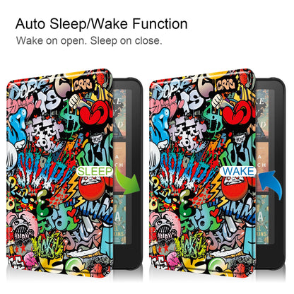 Kindle Colorsoft Designer Tri-fold Case [Graffiti]