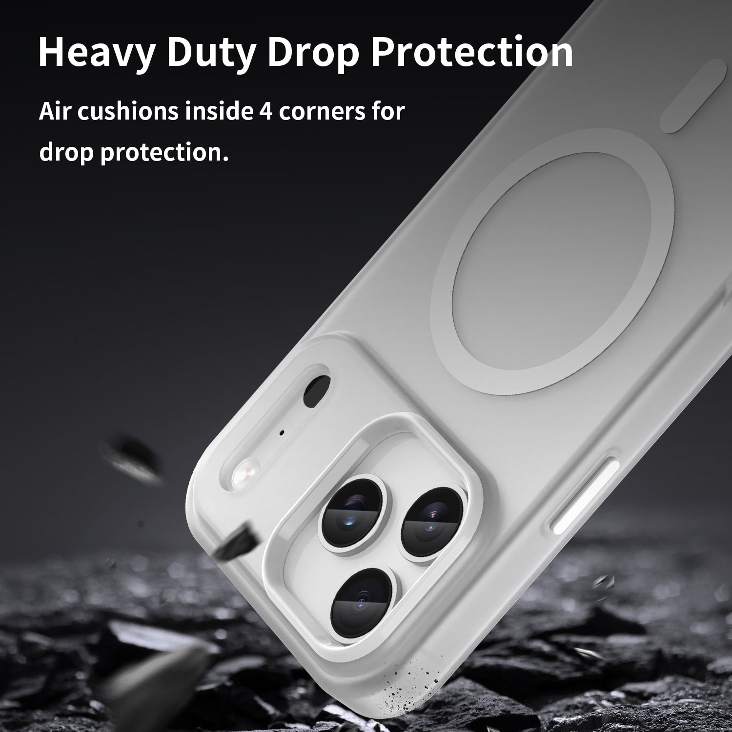 Iphone 17 Pro Max Magsafe Soft Matte Case [White]