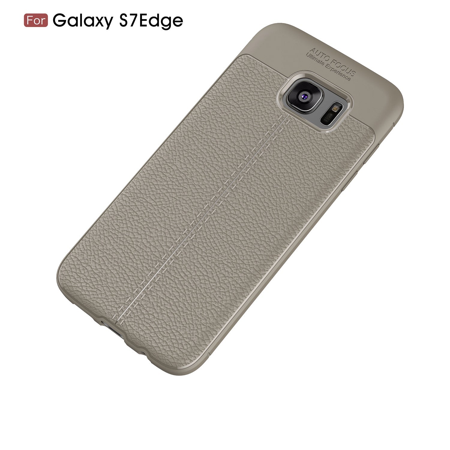 Samsung Galaxy S7 Edge Leather Texture Case Grey