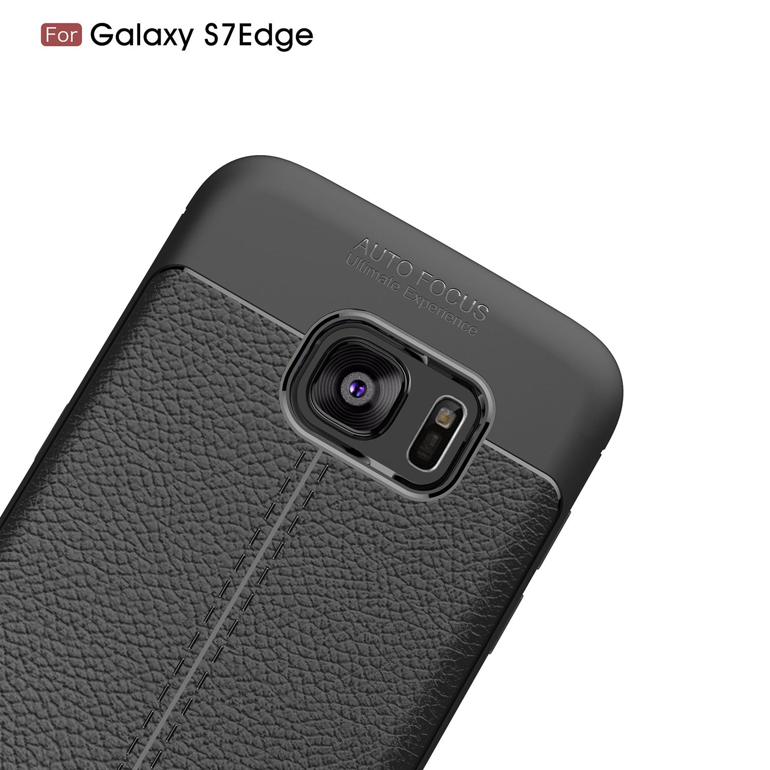 Samsung Galaxy S7 Edge Leather Texture Case Grey