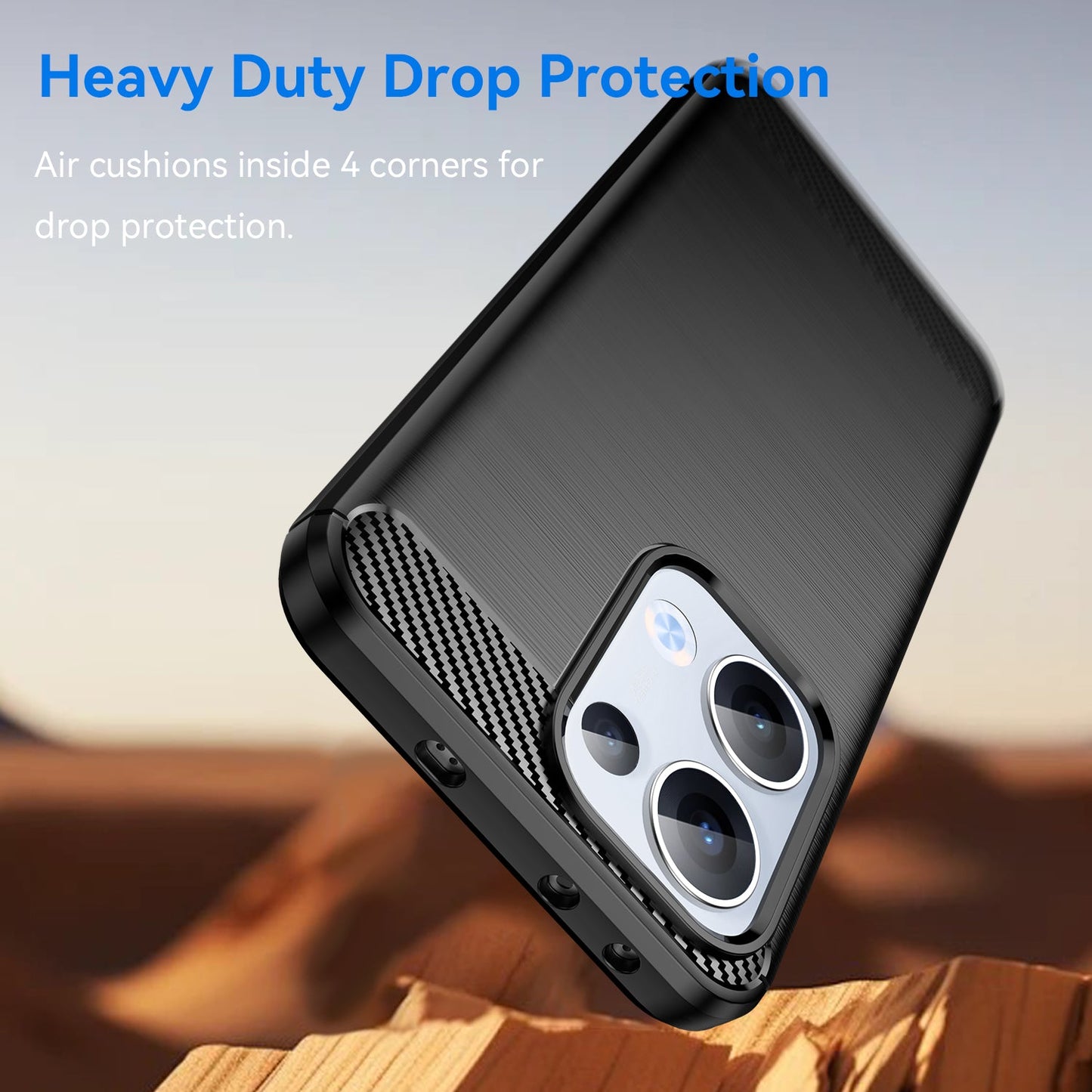 Oppo Reno 13 5G Carbon Fibre Case [Black]