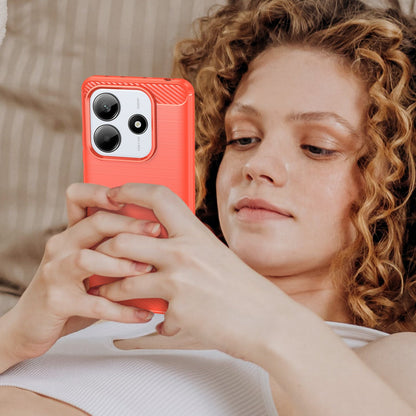 Xiaomi Redmi Note 14 5G Carbon Fibre Case [Red]